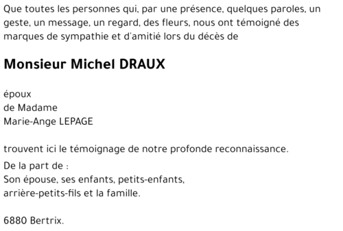 Michel DRAUX