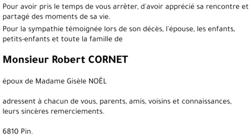 Robert CORNET