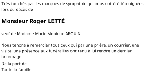 Roger LETTÉ 