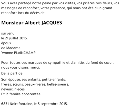 Albert JACQUES