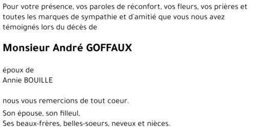 André GOFFAUX