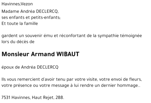 Armand WIBAUT