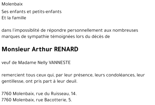 Arthur RENARD