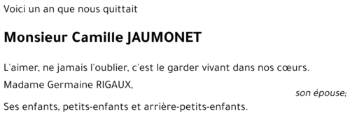 Camille JAUMONET