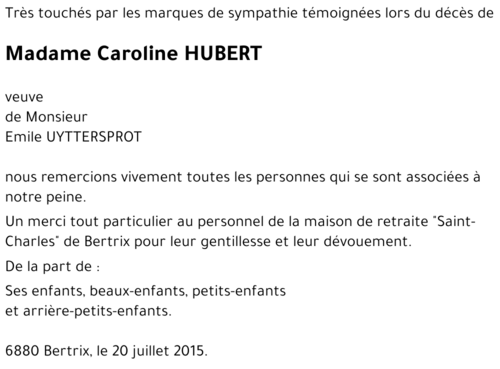 Caroline HUBERT