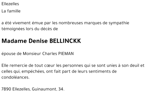 Denise BELLINCKK