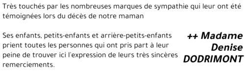 Denise DODRIMONT