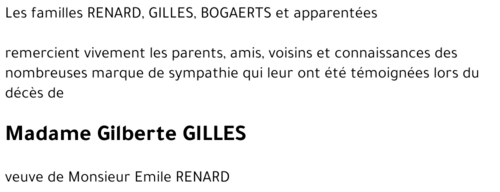 Gilberte GILLES