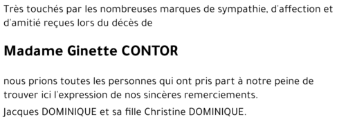 Ginette CONTOR