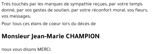 Jean-Marie CHAMPION