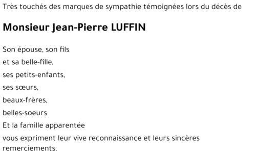 Jean-Pierre LUFFIN