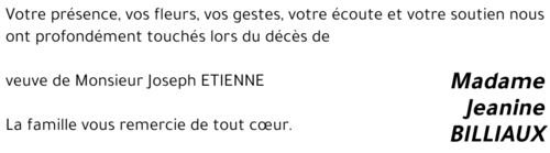 Jeanine BILLIAUX