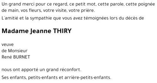 Jeanne THIRY 