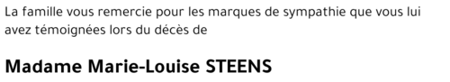 Marie-Louise STEENS