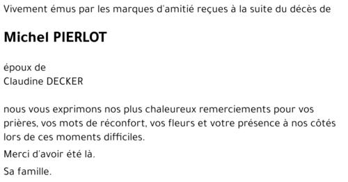 Michel PIERLOT