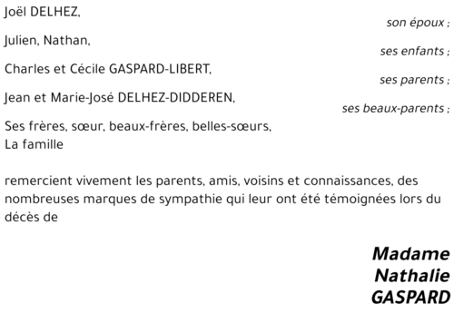 Nathalie GASPARD