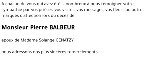 Pierre BALBEUR