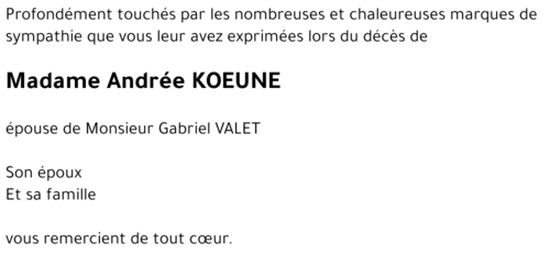 Andrée KOEUNE
