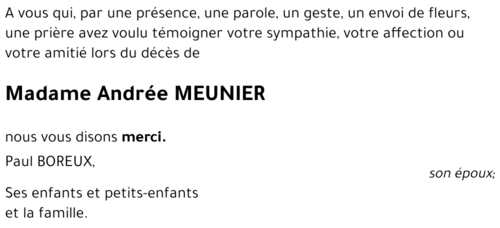 Andrée MEUNIER