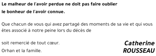 Catherine ROUSSEAU