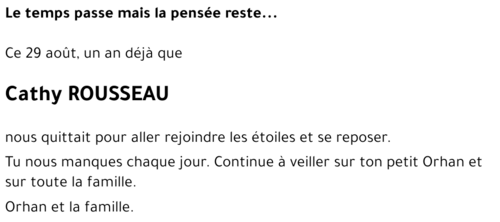 Catherine ROUSSEAU