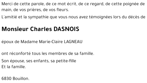 Charles DASNOIS