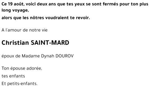 Christian SAINT-MARD 