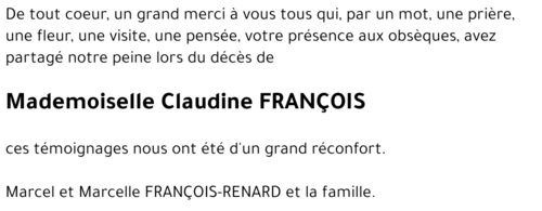 Claudine FRANCOIS