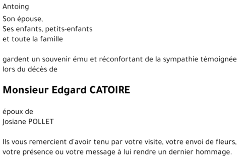 Edgard CATOIRE