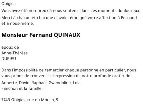 Fernand QUINAUX