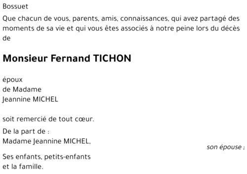 Fernand TICHON