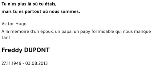 Freddy DUPONT
