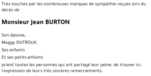 Jean BURTON
