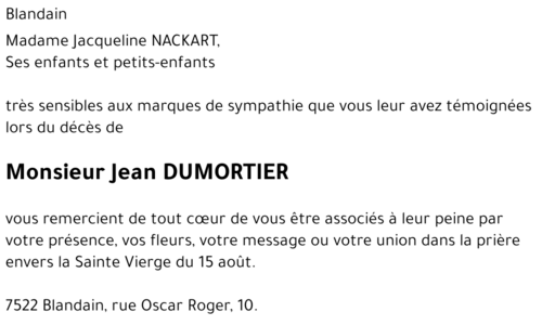 Jean DUMORTIER