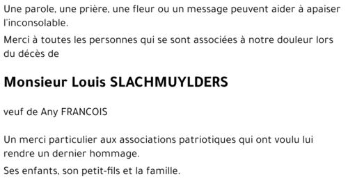 Louis SLACHMUYLDERS