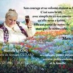 Marcelle LECOQ à -: avis de décès