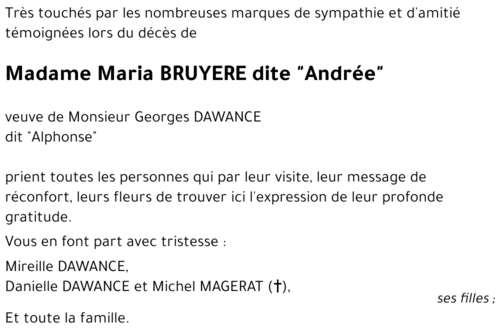 Maria BRUYERE