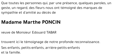 Marthe PONCIN