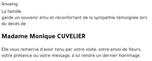 Monique CUVELIER