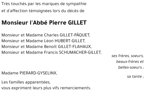 Pierre GILLET
