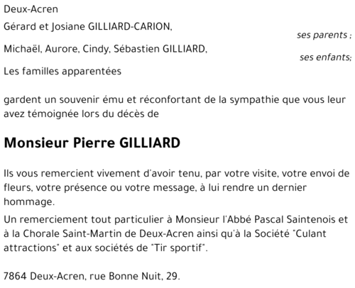 Pierre GILLIARD