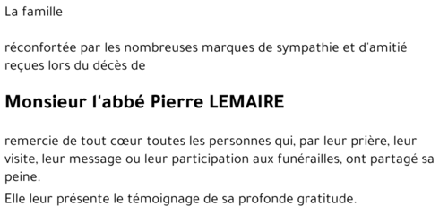 Pierre LEMAIRE