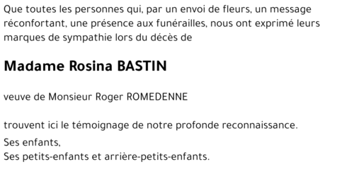 Rosina BASTIN