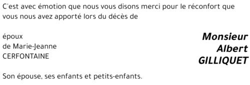 Albert GILLIQUET