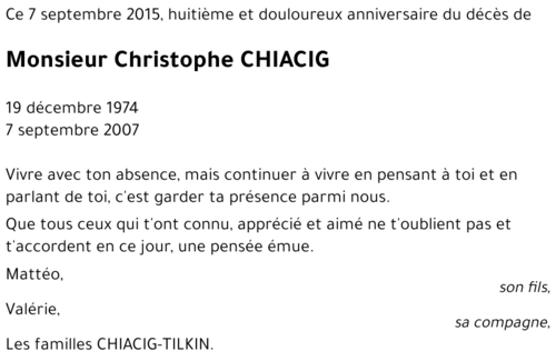 Christophe CHIACIG