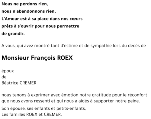 François ROEX
