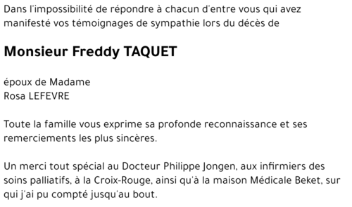 Freddy TAQUET