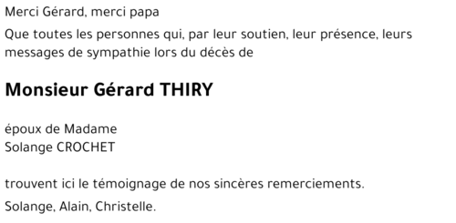 Gérard THIRY 
