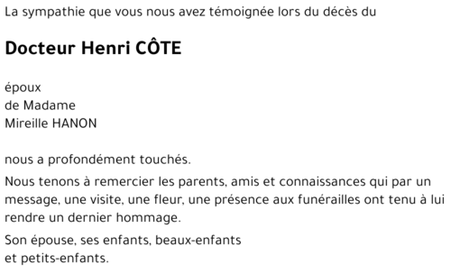 Henri CÔTE