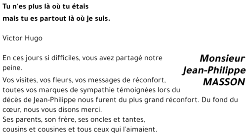Jean-Philippe MASSON 